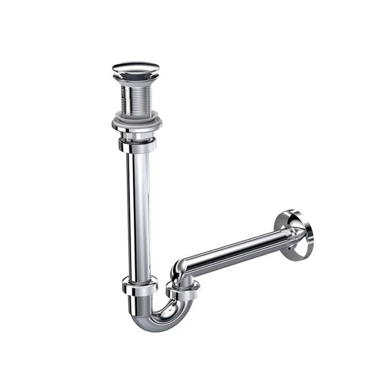 Arc Pop Up Ayarlanabilen Lavabo Sifonu Taşma Deliksiz Paslanmaz Çelik 250mm 220494